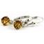 925 Sterling Silver Leverback Earrings, Citrine, SE017