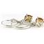 925 Sterling Silver Leverback Earrings, Citrine, SE017