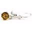 925 Sterling Silver Leverback Earrings, Citrine, SE017
