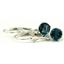 925 Sterling Silver Leverback Earrings, London Blue Topaz, SE017