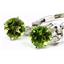 925 Sterling Silver Leverback Earrings, Manchurian Peridot, SE017