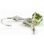 925 Sterling Silver Leverback Earrings, Manchurian Peridot, SE017