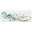925 Sterling Silver Leverback Earrings, Swiss Blue Topaz, SE017