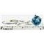 925 Sterling Silver Leverback Earrings, Swiss Blue Topaz, SE017