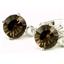 925 Sterling Silver Leverback Earrings, Smoky Quartz, SE017