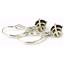 925 Sterling Silver Leverback Earrings, Smoky Quartz, SE017