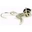925 Sterling Silver Leverback Earrings, Smoky Quartz, SE017