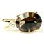 P019, Smoky Quartz 14K Gold Pendant