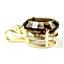 P019, Smoky Quartz 14K Gold Pendant