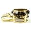 P019, Smoky Quartz 14K Gold Pendant
