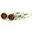 925 Sterling Silver Leverback Earrings, Twilight Fire Topaz, SE017