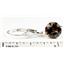 925 Sterling Silver Leverback Earrings, Smoky Quartz, SE117