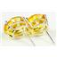 925 Sterling Silver Post Earrings, Golden Yellow CZ, SE202