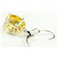 925 Sterling Silver Earrings, Golden Yellow CZ, SE207