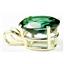 P006, Russian Nanocrystal Emerald, 14K Gold Pendant