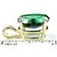 P006, Russian Nanocrystal Emerald, 14K Gold Pendant