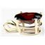 P006, Mozambique Garnet 14K Gold Pendant