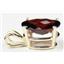 P006, Mozambique Garnet 14K Gold Pendant