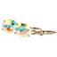 14k Gold Leverback Earrings, Mercury Mist Topaz, E107