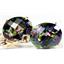 14k Gold Leverback Earrings, Mystic Fire Topaz, E107