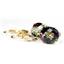 14k Gold Leverback Earrings, Mystic Fire Topaz, E107