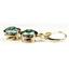14k Gold Leverback Earrings, Mystic Fire Topaz, E107