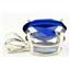 925 Sterling Silver Pendant, Created Blue Sapphire, SP004