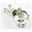 925 Sterling Silver Pendant, Green Amethyst, SP020
