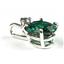 925 Sterling Silver Pendant, Russian Nanocrystal Emerald, SP020