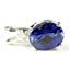 925 Sterling Silver Pendant, Created Blue Sapphire, SP020
