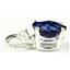 925 Sterling Silver Pendant, Created Blue Sapphire, SP020
