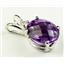 925 Sterling Silver Pendant, Amethyst, SP020