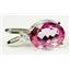 925 Sterling Silver Pendant, Pure Pink Topaz, SP020