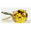 P002, Golden Yellow CZ 14k Gold Pendant