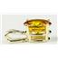 P002, Golden Yellow CZ 14k Gold Pendant