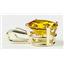 P002, Golden Yellow CZ 14k Gold Pendant