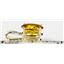 P002, Golden Yellow CZ 14k Gold Pendant