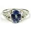 Sterling Silver Ladies Ring, Neptune Garden Topaz, SR005