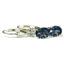 925 Sterling Silver Leverback Earrings, Neptune Garden Topaz, SE007