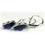 925 Sterling Silver Leverback Earrings, Created Blue Sapphire, SE101