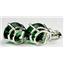 925 Sterling Silver Earrings, Russian Nanocrystal Emerald, SE207