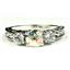 925 Sterling Silver Engagement Ring, Mercury Mist Topaz w/ Accents, SR254