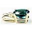 P022, Paraiba Topaz 14K Gold Pendant w/accent