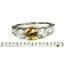 925 Sterling Silver Engagement Ring, Citrine w/ Accents, SR254