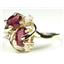 10K, 14K or 18K Gold Ladies Ring, Created Ruby, R016