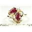 10K, 14K or 18K Gold Ladies Ring, Created Ruby, R016