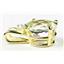 P022, Green Amethyst 14k Gold Pendant