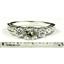 925 Sterling Silver Engagement Ring, Green Amethyst w/ Accents, SR254