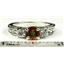 925 Sterling Silver Engagement Ring, Twilight Fire Topaz w/ Accents, SR254