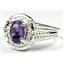 SR284, Amethyst, 925 Sterling Silver Ring